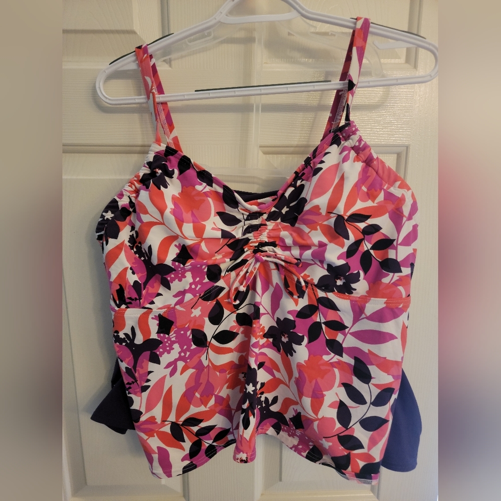 Land's End 16W Tankini and Swim Skirt